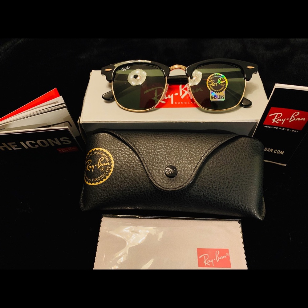 🔥DEAL🔥 BRAND NEW RAY-BAN CLUBMASTER CLASSIC - Picture 1 of 8
